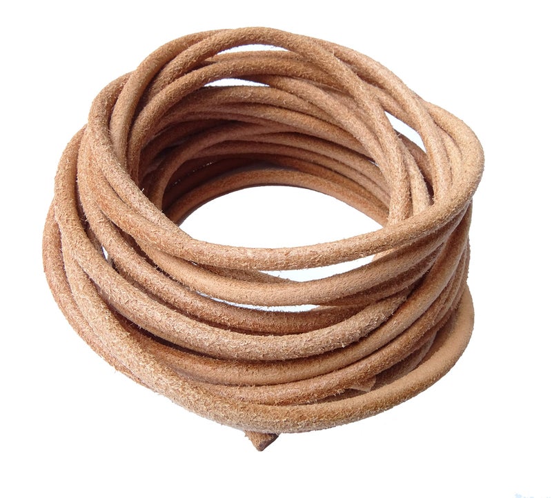 Analys CC Round Genuine Leather Shoelaces (Brown 63") - Image 1